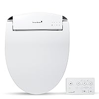 SmartBidet SB-2400RR Electric Bidet Seat for Round Toilets and French Curve Toilets with Remote Control, LED Night Light, Heated Seat