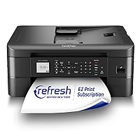 MFC-J1010DW Wireless Color Inkjet All-in-One Printer with Mobile Device and Duplex Printing, Refresh Subscription and Amazon Dash Replenishment Ready