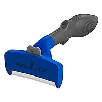 Undercoat Deshedding Tool for Dogs, Deshedding Brush for Dogs, Removes Loose Hair and Combats Dog Shedding,Blue