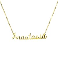 Personalized Name Necklace 18K Gold Plated Stainless Steel pendant Jewelry Birthday Gift for Girls