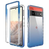 Case Compatible with Google Pixel 6 Pro,Ultra Slim Shockproof Protective Phone Case,Anti-Scratch Translucent Back Cover,TPU and Hard PC Phone Case Compatible with Pixel 6 Pro Shockproof protective cas