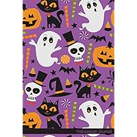Halloween Journal: Notebook Journal For Teens and Adults | 120 Pages | Grey Lines | Glossy Cover | 6 x 9 In