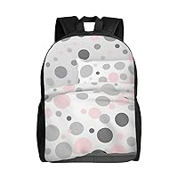 Modern Polka Dot Pattern Backpack For Women Men Travel Laptop Backpack Rucksack Casual Daypack Lightweight Travel Bag