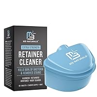 Retainer Cleaner 60 Tablets and Denture Bath Case Bundle