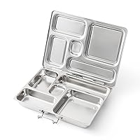 PlanetBox ROVER Classic Stainless Steel Bento Lunch Box with 5 Compartments (P5000N)