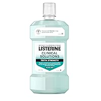 Listerine Clinical Solutions Mouthwash, Teeth Strength, Daily Anticavity Fluoride Oral Rinse to Repair Tooth Enamel & Help Prevent Tooth Decay, Alpine Mint, 1 L