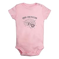 Under Construction Funny Bodysuits, Newborn Baby Rompers, Infant Jumpsuits, 0-24 Months Babies Outfits, Kids Clothes