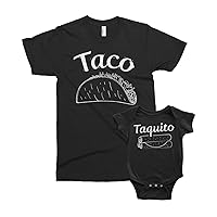 Threadrock Taco & Taquito Infant Bodysuit & Men's T-Shirt Matching Set