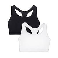 Fruit of the Loom Women's Medium Impact Sports Bras Supports Without Padding