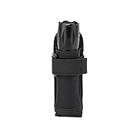 Open Top Flashlight Holder Nylon Pouch Duty Belt MOLLE Torch Holster Tactical Light Carry Case Tool Carrier Gear Sheath Belt Clip Strap Police Law Enforcement Security Mechanic