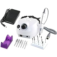 Professional Foot Care Device Manicure Pedicure Set Milling Cutter Device 0 to 25,000 Rotations (Basic Device + DIA Complete Set)