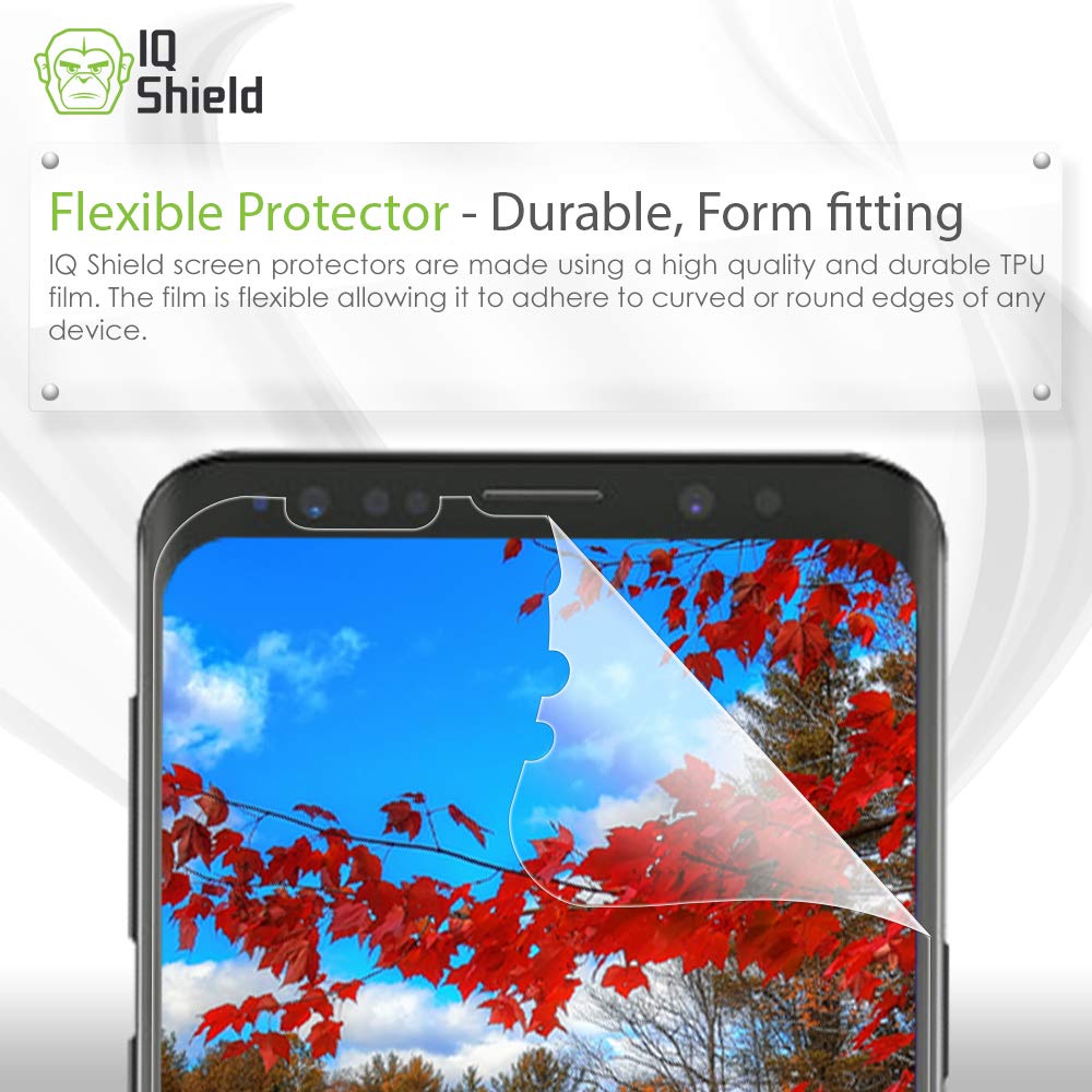 IQShield Screen Protector Compatible with Galaxy S9 (2-Pack)(Case Friendly) Anti-Bubble Clear Film