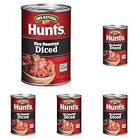 Hunt's Fire Roasted Diced Tomatoes, 14.5 Oz (Pack of 5)