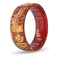 Enso Rings Wizarding World of Harry Potter Collection - Comfortable Silicone Rings - Hogwarts Houses to Deathly Hollows