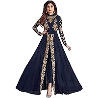 Summer Wear Special Ready to Wear Heavy Net with Embroidery Work Stylish Long Anarkali Gown Suits