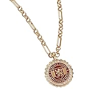 Alex and Ani Harry Potter, Gryffindor House Engravable Pendant Adjustable Necklace, Shiny Gold Finish, Red Charm, 17 in to 19in