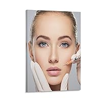 ANATUM BOTOX Injection Poster,Facial Skin Beauty Therapist Salon Poster (16) Canvas Painting Posters And Prints Wall Art Pictures for Living Room Bedroom Decor 24x36inch(60x90cm) Frame-style