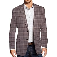 Stylish Men's Brown Plaid Sport Coat Outfit SB2191 Brown