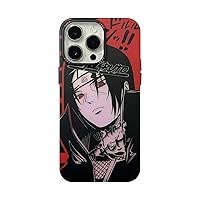 Luxury Hot Anime Phone Case for iPhone with Laser Blue Light Effect Frosted Design Drop Protection Translucent Hard Cover (01,for iPhone 15 PRO)