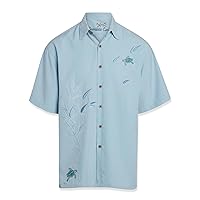 Bamboo Cay Men's Flying Turtles Embroidered Camp Shirt