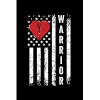 Patriotic Transplant US Flag | Open Heart Surgery Warrior: 6x9 Notes, Notebook, Journal, Diary 120 Pages with more than enough space for all your important notes, plans, and thoughts.