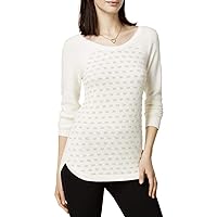 Womens Dot Pullover Sweater