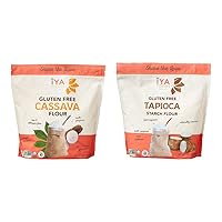 Iya Foods Natural Cassava Flour 5 lbs Bundled With Natural Tapioca Flour 5 lbs