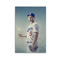 Corey Seager Baseball World Star Art Poster Print Photo Art Painting Canvas Poster Home Decorative Bedroom Modern Decor Posters Gifts 16x24inch(40x60cm)