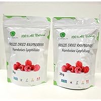 100% Canada Raspberries - Natrihealth Freeze Dried Raspberries 20gx2