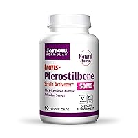 Jarrow Formulas Pterostilbene 50 mg - 60 Veggie Caps - Antioxidant Support - Supports Healthy Aging - Calorie-Restriction Mimetic - 60 Servings