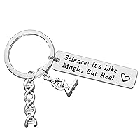 Science Keychain Science Gifts Science It’s Like Magic But Real Keychain Science Teacher Gift Scientist Physicist Chemist Graduation Gift Biology Jewelry Science Lovers Gift