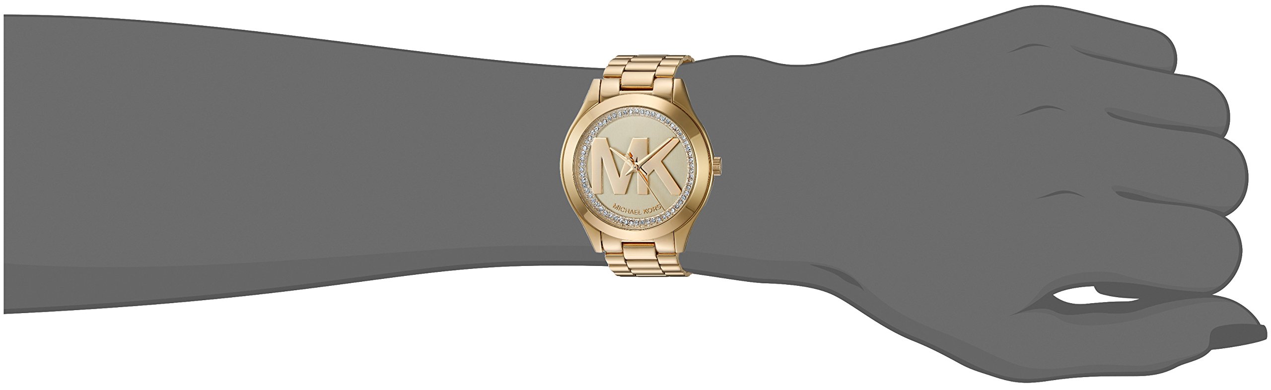 Michael Kors Women's Mini Slim Runway Gold Watch MK3477