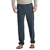 Free Fly Men's Breeze Pant - Quick-Dry, Moisture-Wicking, Breathable Lightweight Outdoor Pants with Sun Protection - UPF 50+