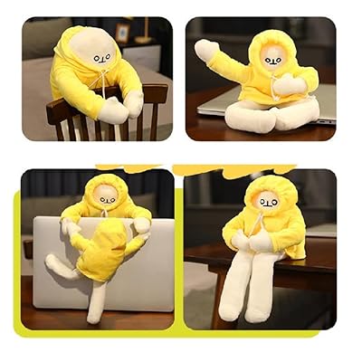 Plush Banana Man Toy Stuffed Doll with Magnet Funny Man Doll Decompression  Toy Birthday,Multicolor 