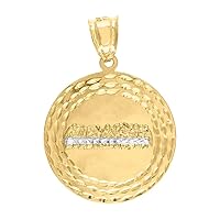 10k Gold Two tone Dc Mens Last Supper Height 37.7mm X Width 26.5mm Religious Charm Pendant Necklace Jewelry for Men