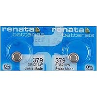 Renata Watch Battery Swiss Made 379 or SR521SW OR AG0 1.5V (3 Batteries, 379 or SR 521 SW)