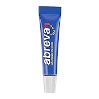 Abreva Docosanol 10% Cream Tube, FDA Approved Treatment for Cold Sore/Fever Blister, 2 grams