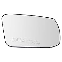 Exterior Non-Heated Mirror Glass w/Backing Plate RH for Nissan