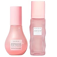 Glow Recipe Niacinamide Dew Drops Brightening Serum (40 ml) + Pink Juice Hydrating Face Moisturizer (50 ml) - Lightweight, Fast-Absorbing Daily Moisturizer for Dry Skin