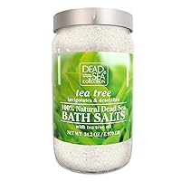 Bath Salts Enriched with Tea Tree - Pure Salt for Bath - Large 34.2 OZ. - Nourishing Essential Body Care for Soothing and Relaxing Your Skin and Muscle