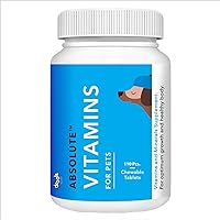 Absolute Vitamin Tablet- Dog Supplement, 110 Piece for All Breed Sizes for Dogs Preservative-Free