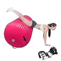 Air Barrel Back Roller Inflatable Tumbling Mat with Electric Pump,Tumble Track Gymnastic Equipment Exercise Mats for Home Use,Gym Training,Cheer leading,Yoga…