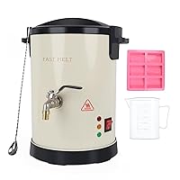 FAST MELT 3Qts Soap Base Melter - Soap Making Kit with Constant Temperature Control Melter, Quick Pour Spout, Ideal for Homemade Soap Business Fast Loading Easy Clean White