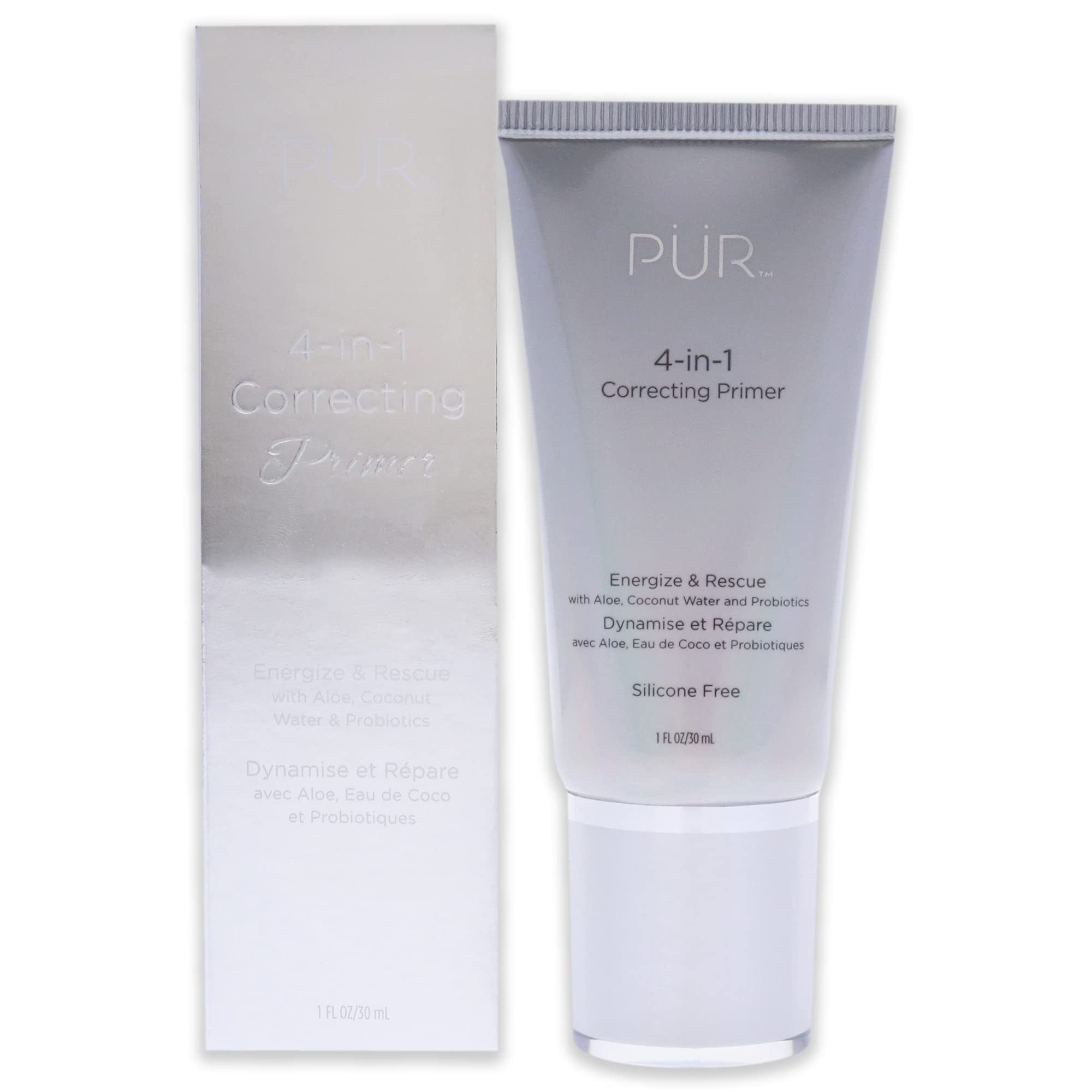 PÜR 4-in-1 Correcting Primer, Pore Reducer, Makeup Primer, Redness Reducer, Cruelty-Free, Lightweight Formula, Vegan Friendly