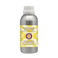 Deve Herbes Pure Petitgrain Essential Oil (Citrus aurantium Amara) Steam Distilled 1250ml (42 oz)