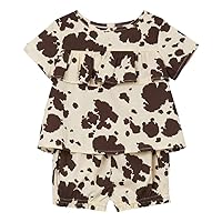 Wrangler Baby-Girls Cowhide Top And Bloomer Set