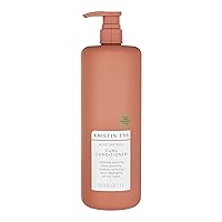 Kristin Ess Hair Moisture Rich Curl Conditioner for Curly + Wavy Hair, Curly Hair Product, Detangler, For Dry Damaged Hair, Vegan, Sulfate, Paraben and Silicone Free, Color + Keratin Safe, 33.8 fl oz