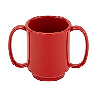 G.E.T. SN-103-RSP Red Sensation 8 oz. Two Handle Healthcare Mugs (Pack of 4)