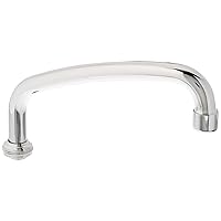 Central Brass SU-363-RA 8 inch Swivel Tube Spout with Aerator,