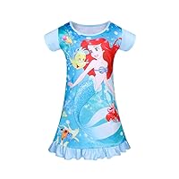 Girls Princess Gown Dress Casual Home Wear Birthday Gift for Kids